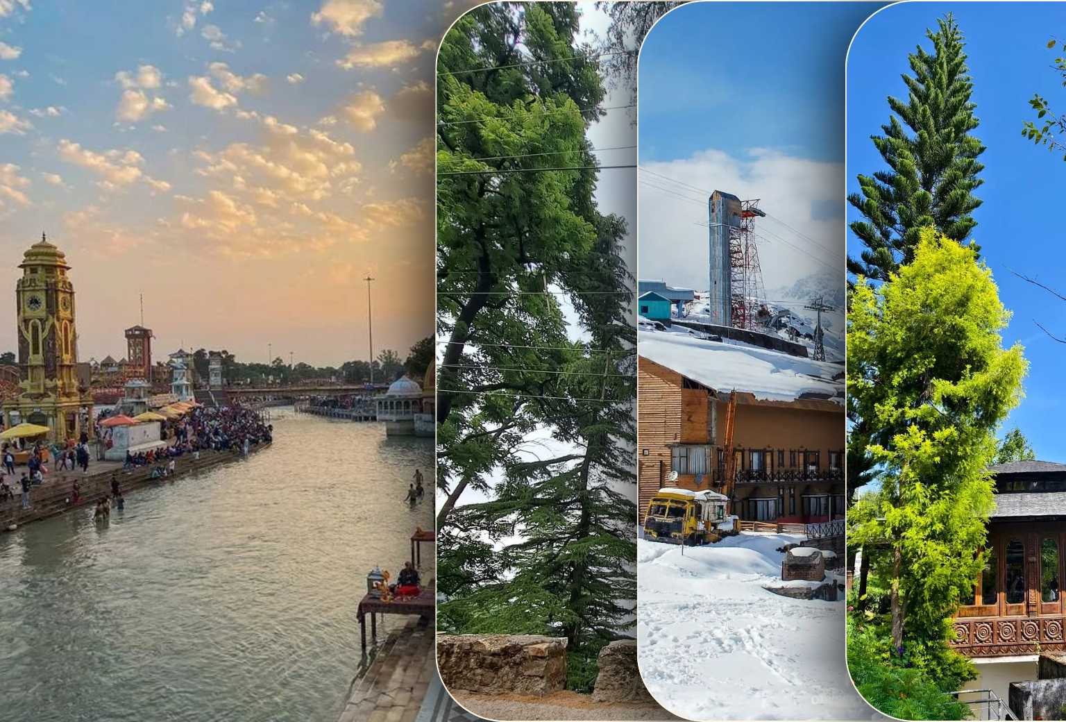 10 Days Gems of Uttarakhand Tour from Dehradun – Haridwar, Mussoorie, Auli, Kausani, Nainital & Corbett